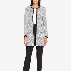 Tahari ASL Jacquard Topper Jacket